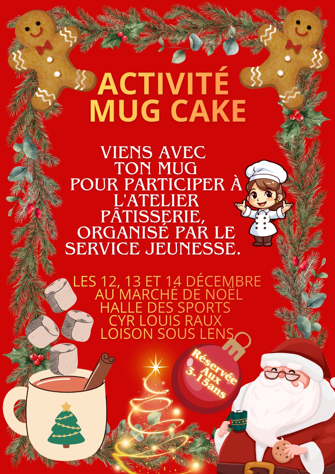 Activité Mug Cake de noël